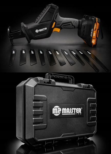 Акумуляторна шабельна пила 21В 2Аг Majster Pro (Польща) 2883665823 фото