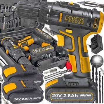 Акумуляторний шурупокрут Majster Polska 20V + 2 батареї 2,8А&middot;год (Польща) 2321292701 фото