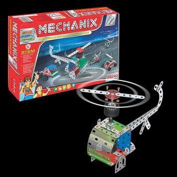 Металевий конструктор, розвиваючий "MECHANIX" №2 (170 елм./15 моделей) 01004 фото