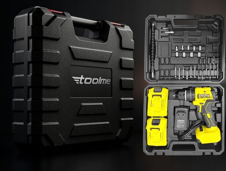 Дриль-шуруповерт ударний безщітковий 50Нм Toolme (Польща) 2839038483 фото
