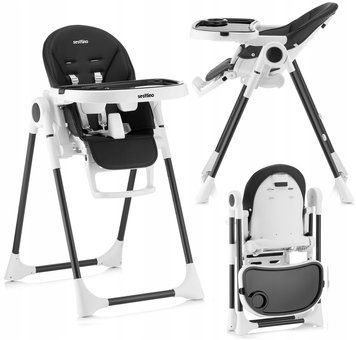 Стільчик для годування Sesttino Nui Black 67295 фото