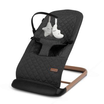 Крісло-гойдалка Kidwell LARO Black/Wooden 41448 фото