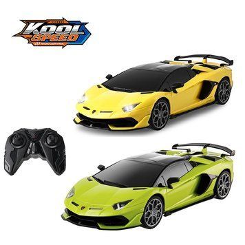 Машинка на радіокеруванні "Lamborghini" на батарейках оливкова/жовта (37,2x17x12 см)/Kool Speed DHTRC10505GN фото