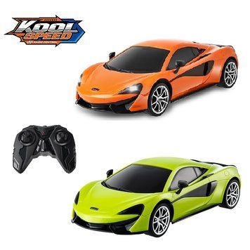 Машинка на радіокеруванні "McLaren" на батарейках оливкова/оранжева (37,2x17x12 см)/Kool Speed DHTRC10486GN фото