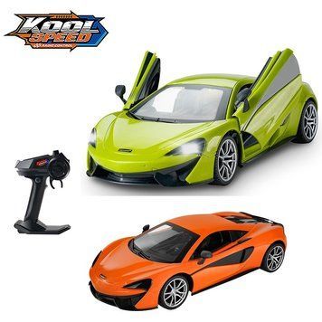 Машинка на радіокеруванні "McLaren" на батарейках оливкова/оранжева (44,5x21,5x18,5 см)/Kool Speed DHTRC10576 фото