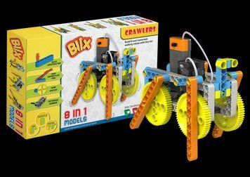 Конструктор поліпропіленовий, розвиваючий з моторчиком "BLIX" Ходячий робот (70 елм./8 моделей) 06029 фото
