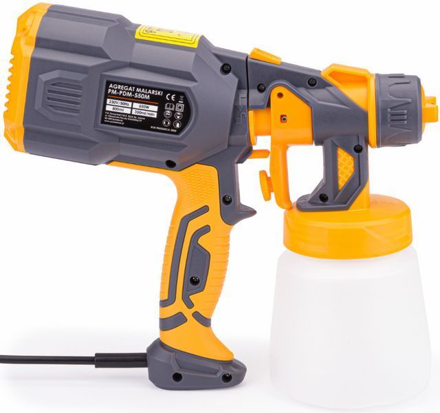 Краскопульт електричний Powermat 550Вт 0.8л (Польща) 2594163016 фото