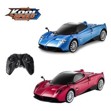 Машинка на радіокеруванні "PAGANI Huayra" на батарейках синя/червона (37,2x17x12 см)/Kool Speed DHTRC10485GN фото
