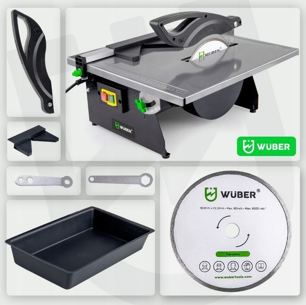 Плиткоріз 1700Вт 180мм Wuber (Польща) 2446905279 фото